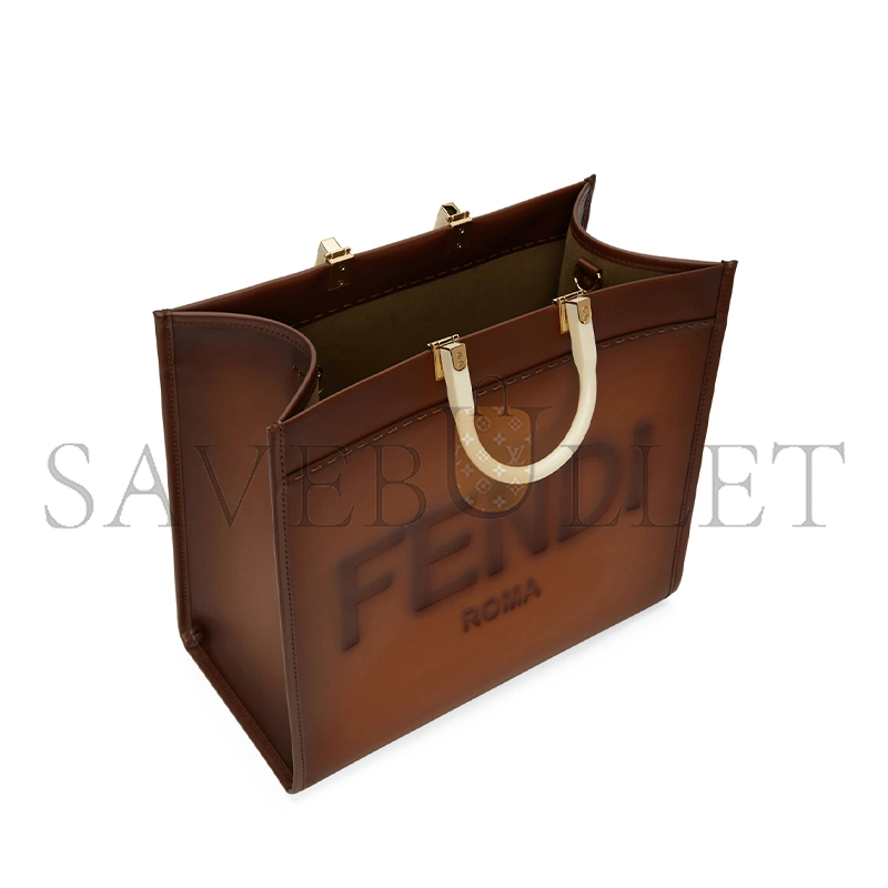 F**di brown large sunshine tote (40.5*35*21.5cm)